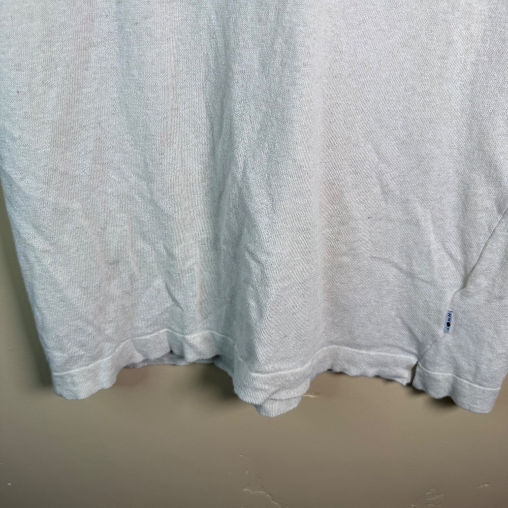 NN07 Ryan Polo 6311 Mens Medium Cream Cotton Linen Italian Yarn Knit Old Money - Picture 10 of 10